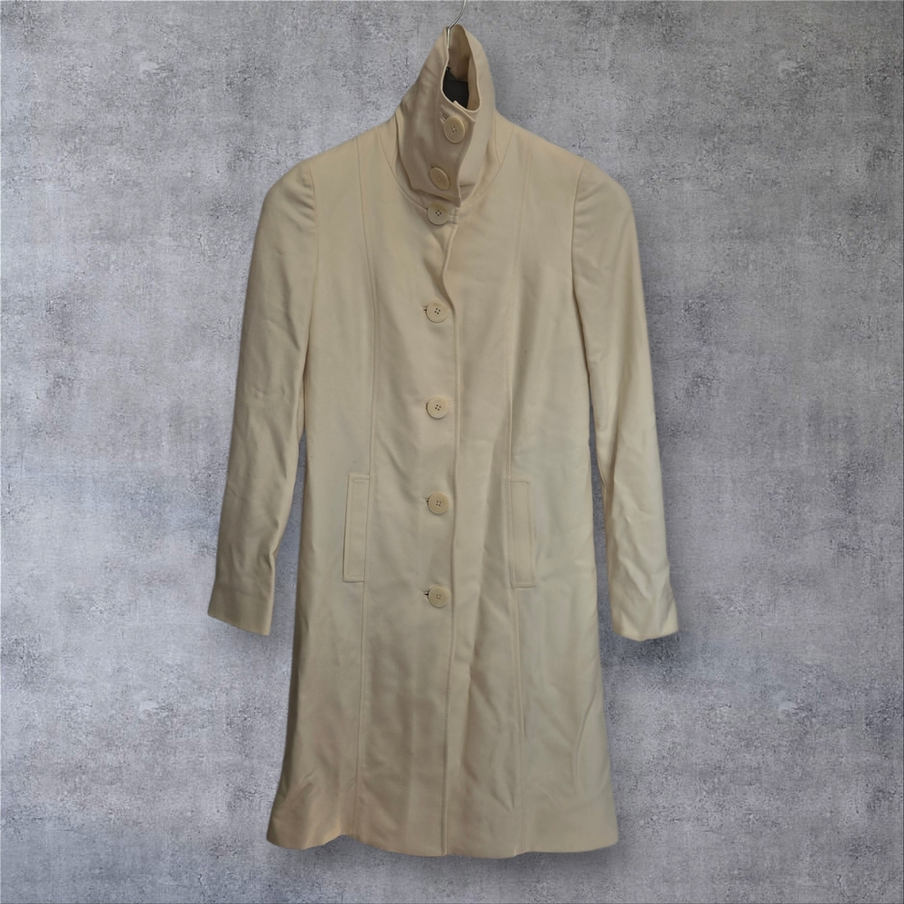 Ralph Lauren Black Label Funnel Neck Wool Coat – Made in USA – Waterproof – Sz 4